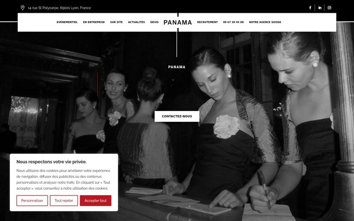 Screenshot of agencepanama.com