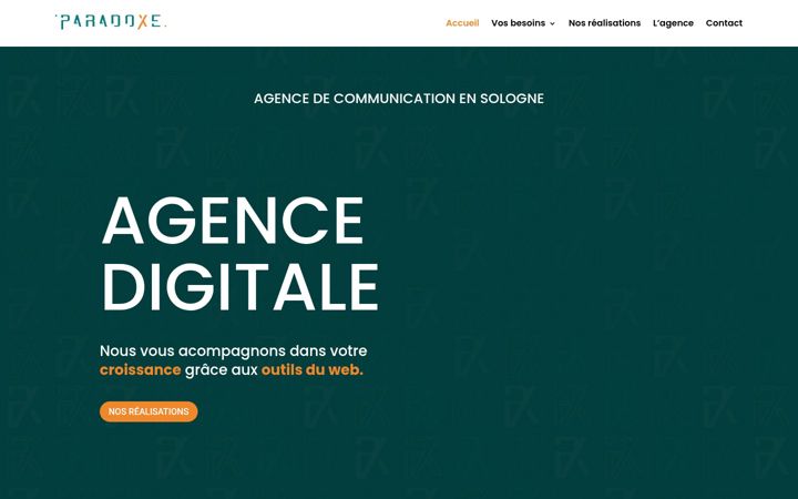Screenshot of agenceparadoxe.com