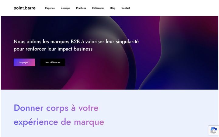Screenshot stránky agencepointbarre.com