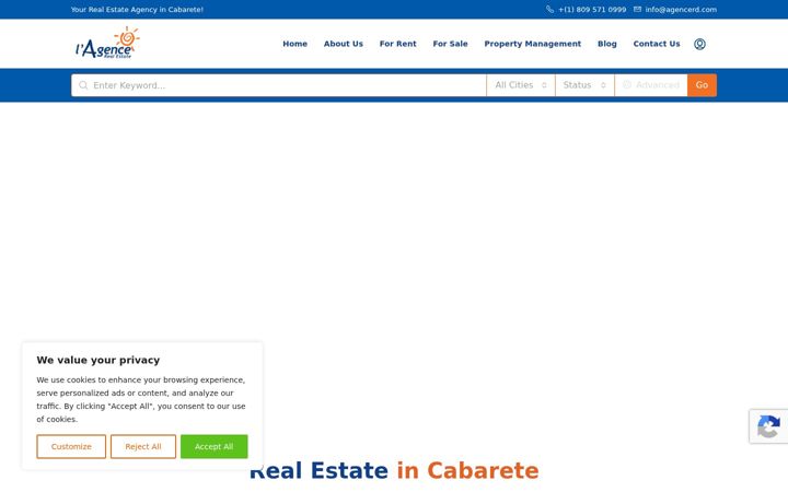 Screenshot of agencerd.com