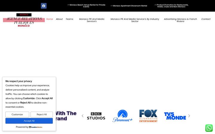 Screenshot von agencerelationspubliquesmonaco.com