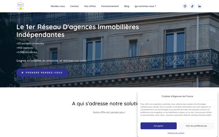 Screenshot of agences2france.com