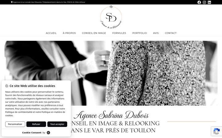 Screenshot of agencesabrinadubois.fr