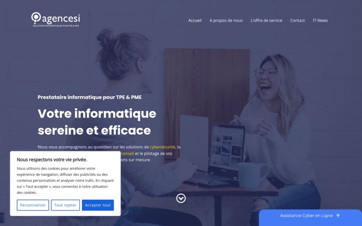 Screenshot von agencesi.com