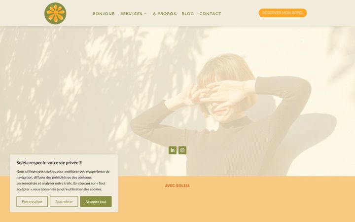 Skärmbild av agencesoleia.fr