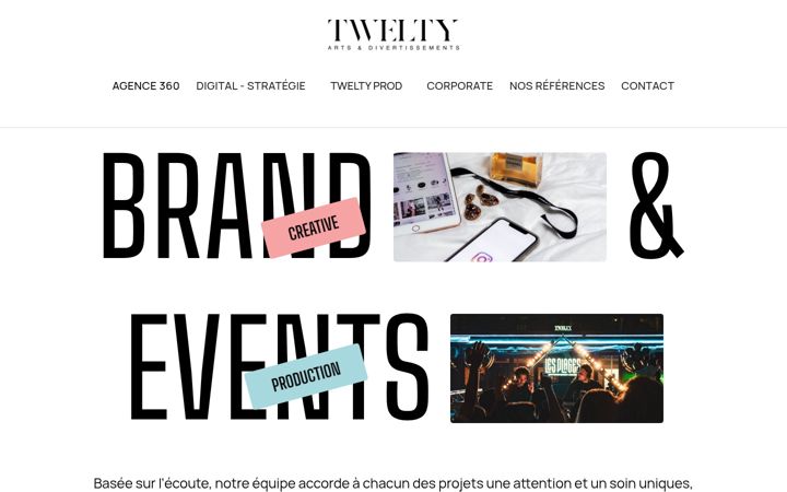 Screenshot of agencetwelty.com
