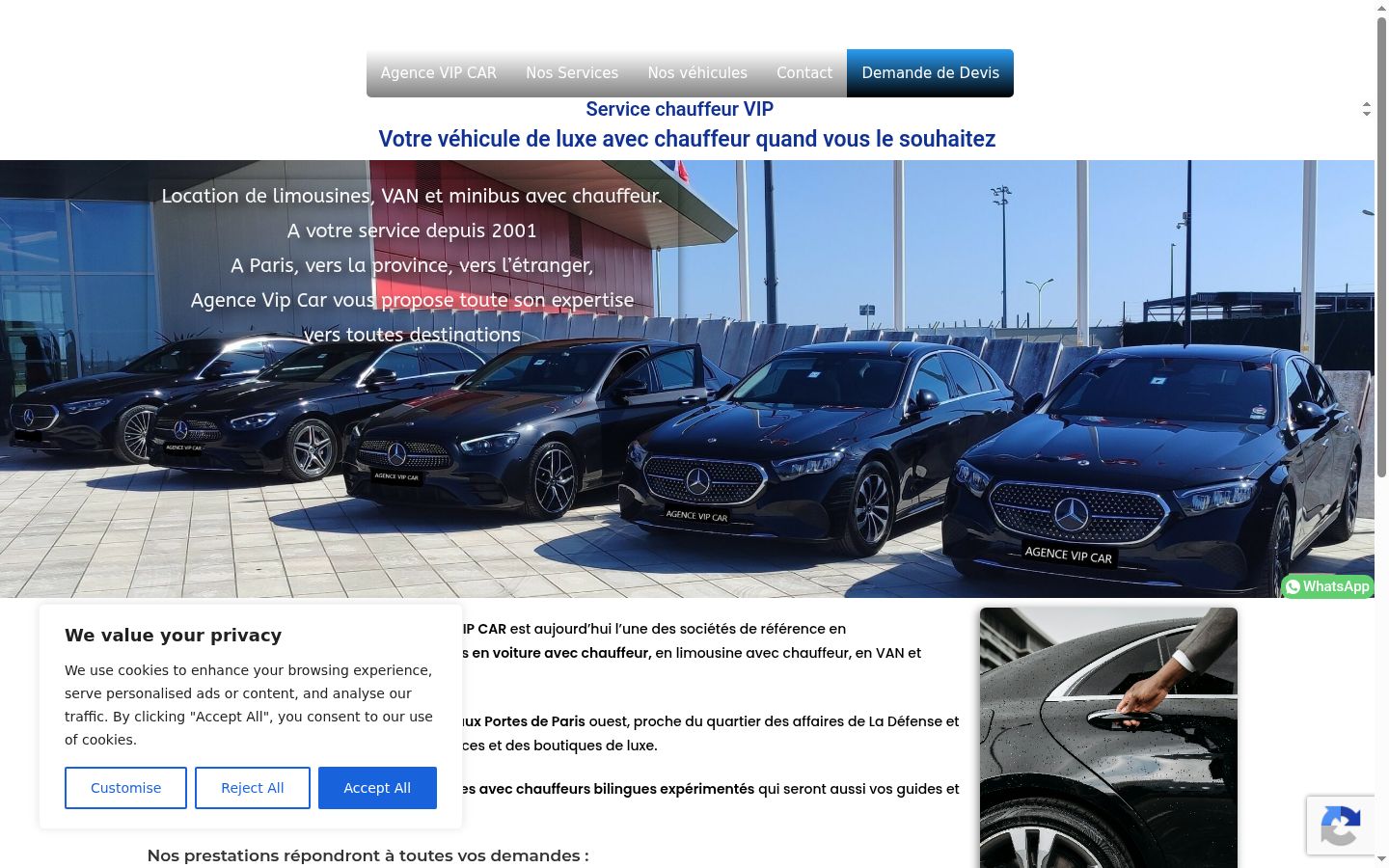 Képernyőkép a bármilyen interakció előtt megjelenő hozzájárulási bannerről