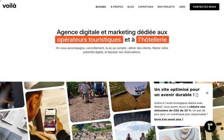 Screenshot of agencevoila.be