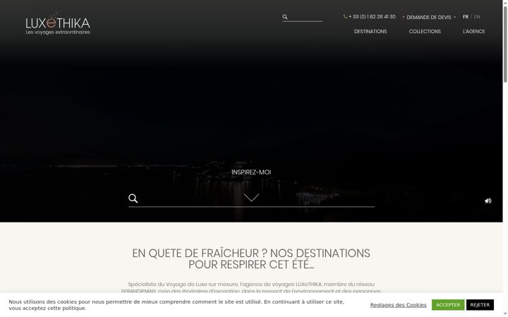 Screenshot of agencevoyageluxe.com