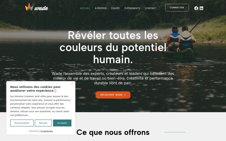 Screenshot ta' agencewade.com