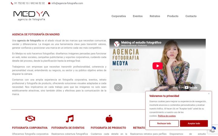 Zrzut ekranu agencia-fotografia.com