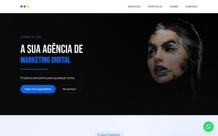 Screenshot of agencia03m.com.br