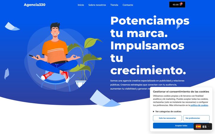 Screenshot of agencia330.com