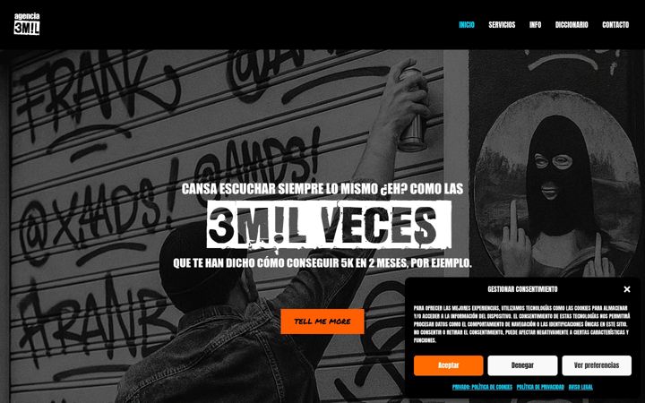 Zrzut ekranu agencia3mil.com