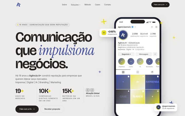 Screenshot of agenciaamais.com.br