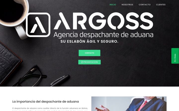 Screenshot of agenciaargoss.com