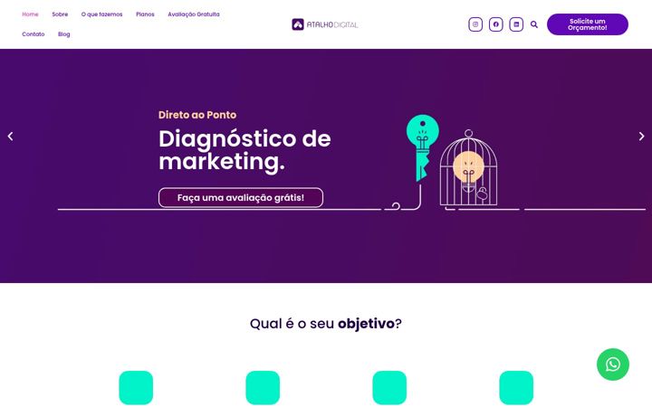 Screenshot of agenciaatalho.com.br