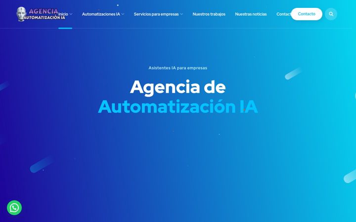Snímek obrazovky agenciaautomatizacionia.es