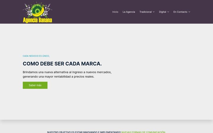 Screenshot του agenciabanana.com