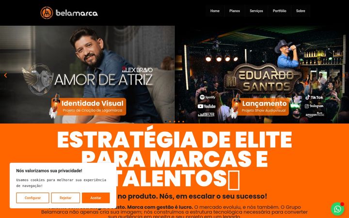 Screenshot of agenciabelamarca.com