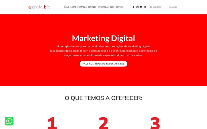 Screenshot of agenciabit.com.br