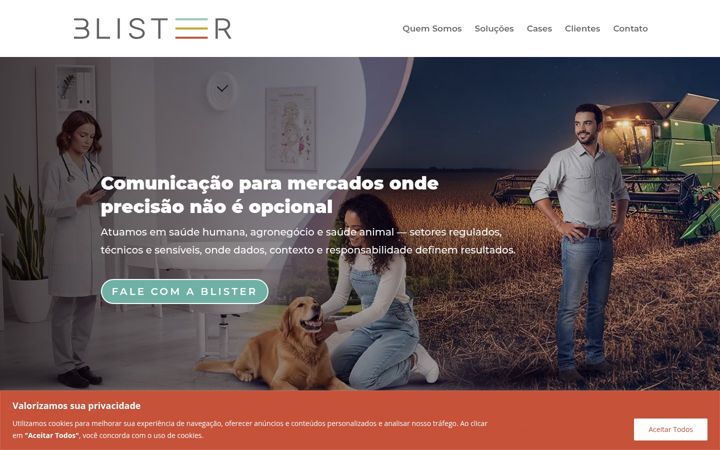 Screenshot of agenciablister.com.br