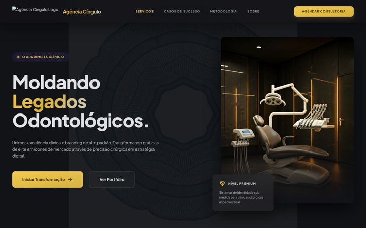 Screenshot of agenciacingulo.com