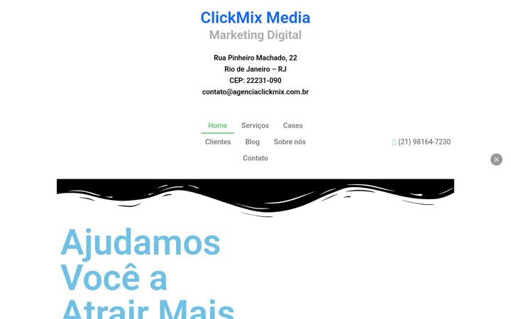 Screenshot of agenciaclickmix.com.br