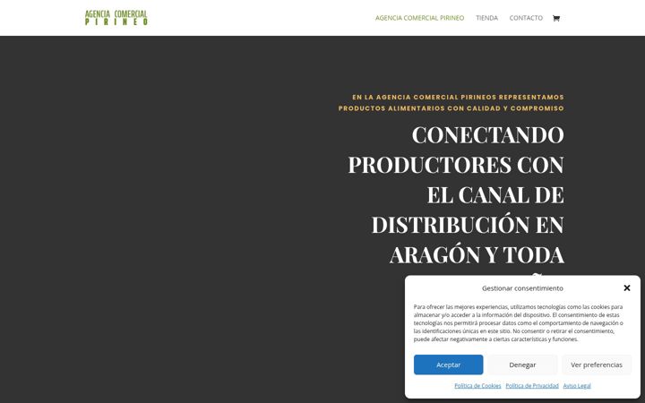 Posnetek zaslona agenciacomercialpirineo.com