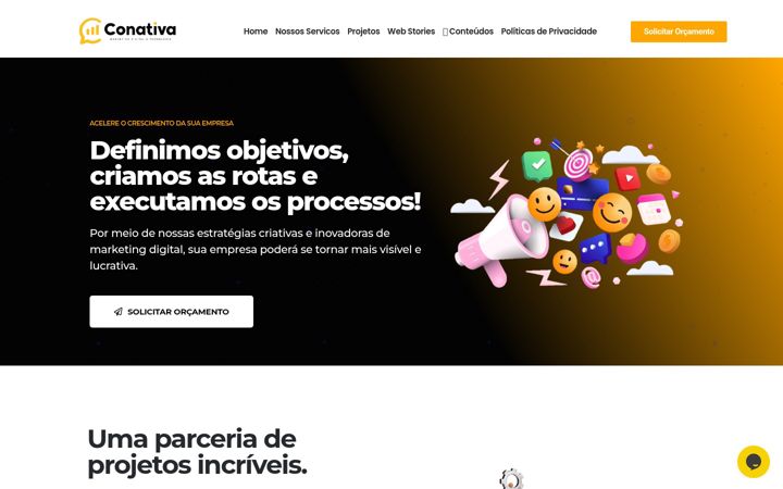Screenshot of agenciaconativa.com.br