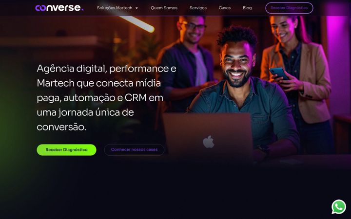Screenshot of agenciaconverse.com.br