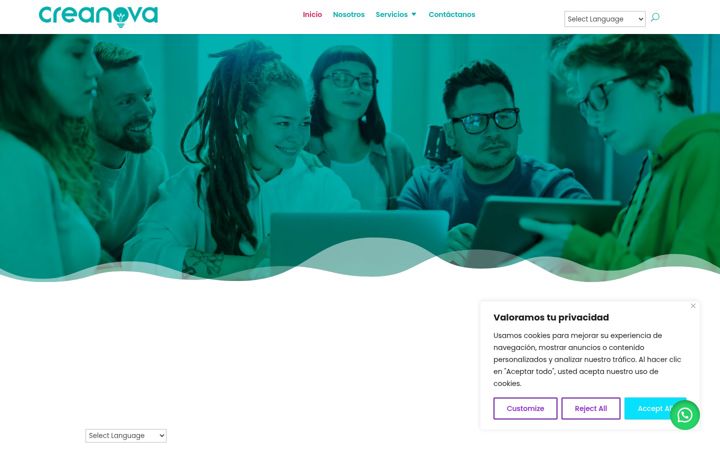 Screenshot of agenciacreanova.com