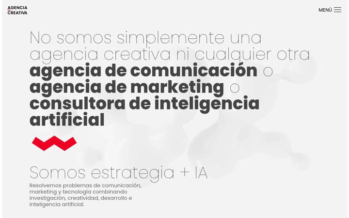 Posnetek zaslona agenciacreativa.net