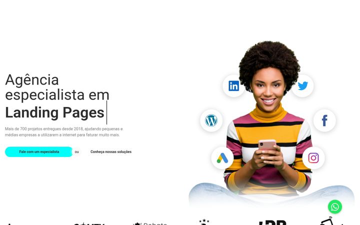 Screenshot του agenciacreatize.com.br