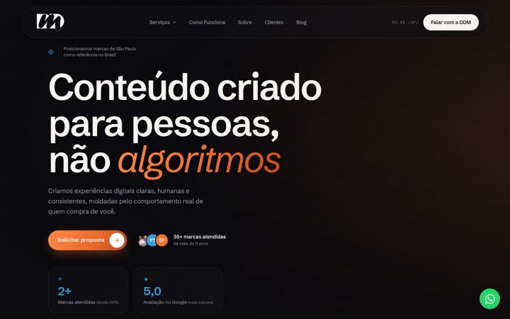 Screenshot του agenciaddm.com.br
