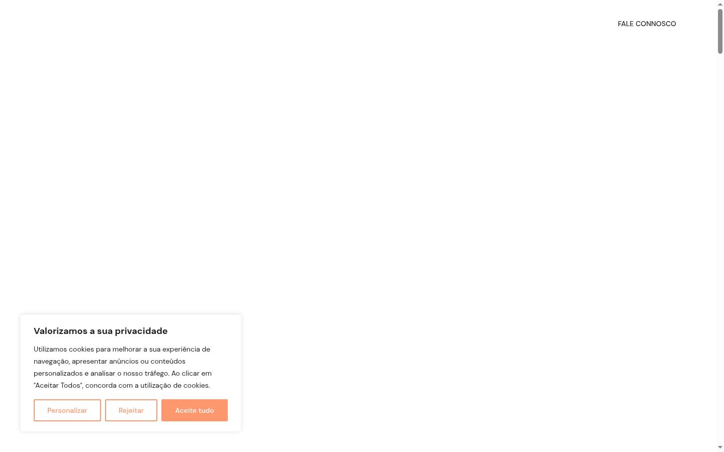 Capture d'écran de la bannière de consentement affichée avant toute interaction