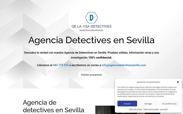 Екранна снимка на agenciadetectivessevilla.com