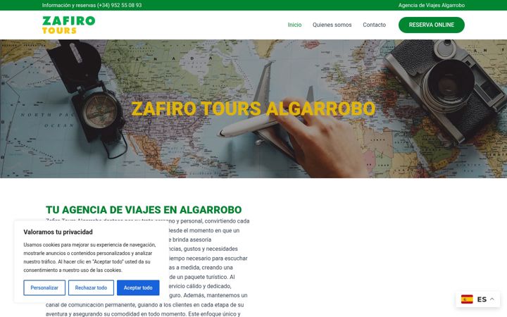Skærmbillede af agenciadeviajesalgarrobo.com