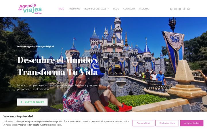 Screenshot of agenciadeviajesdigital.com