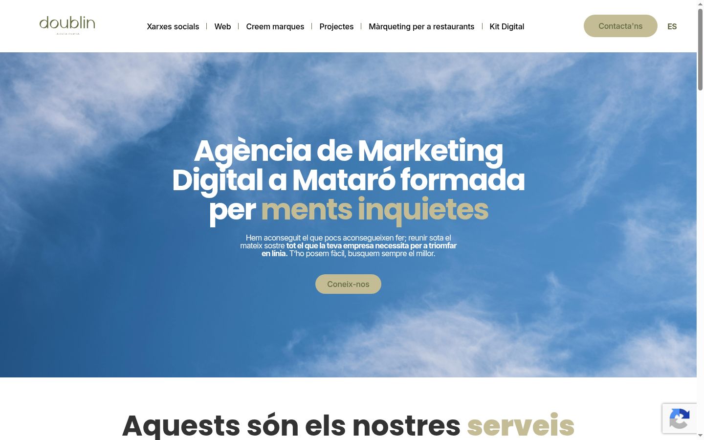 Captura de ecrã do banner de consentimento apresentado antes de qualquer interação