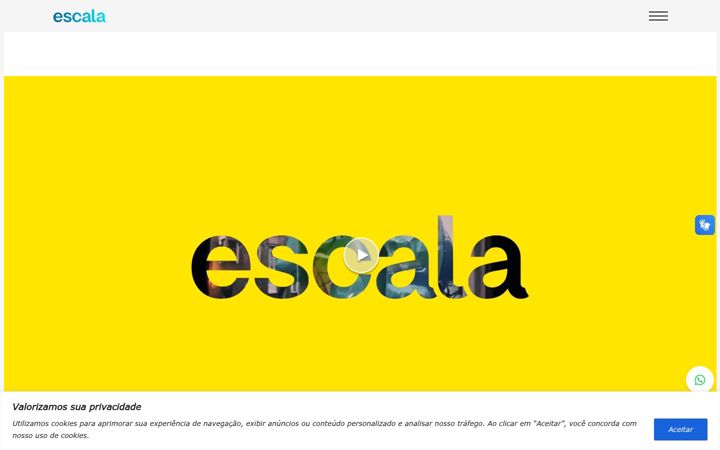 Ekrano kopija agenciaescala.com.br