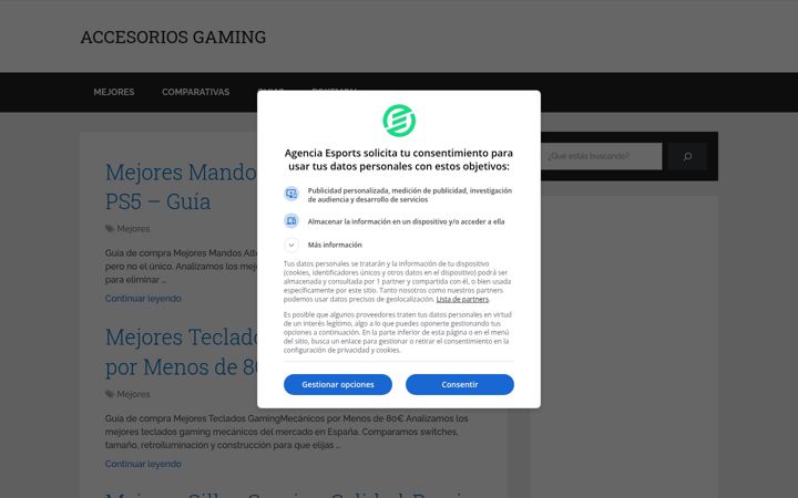 Screenshot of agenciaesports.es
