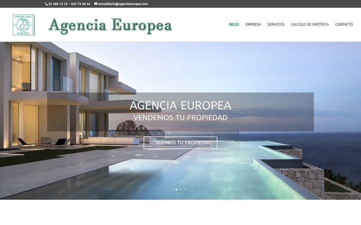 Zrzut ekranu agenciaeuropea.com