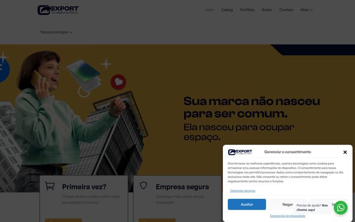 Zrzut ekranu agenciaexport.com
