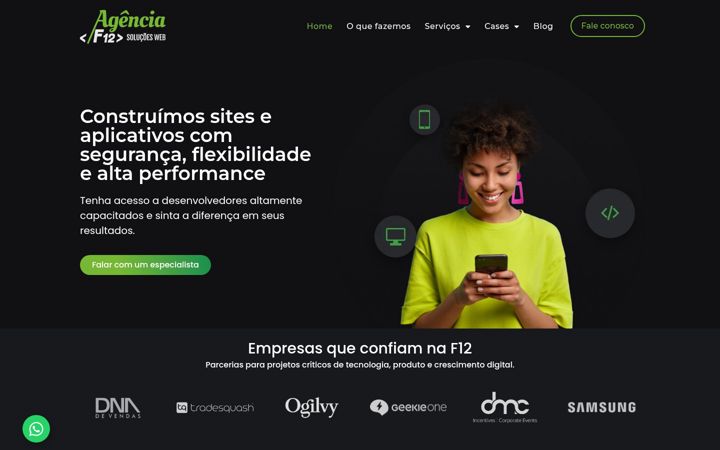 Zrzut ekranu agenciaf12.com.br