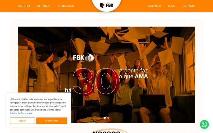 Ekrano kopija agenciafbk.com.br