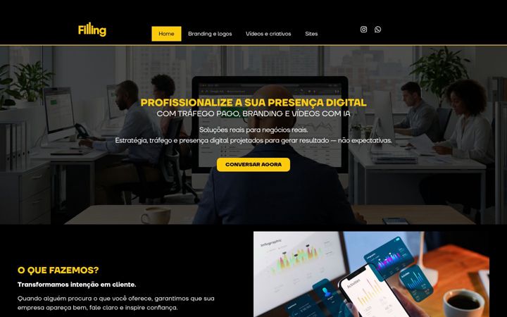 Zrzut ekranu agenciafilling.com.br
