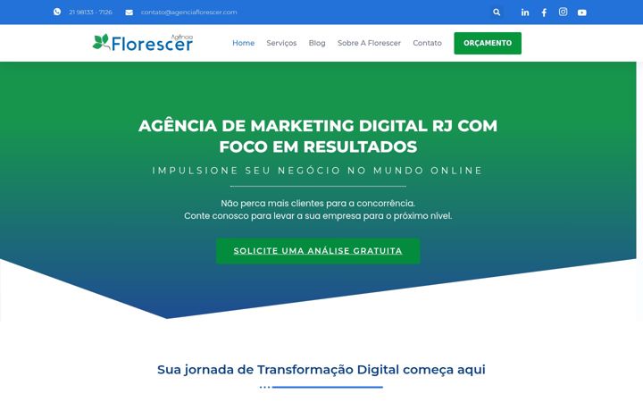 Zrzut ekranu agenciaflorescer.com