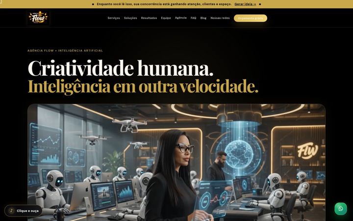 Screenshot ta' agenciaflowdigital.com.br