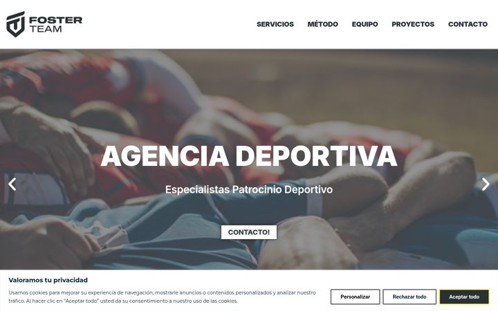 Screenshot of agenciafosterteam.es